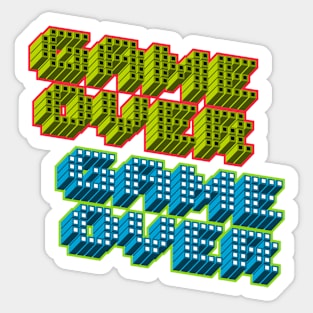 Game Over Pixel Sticker